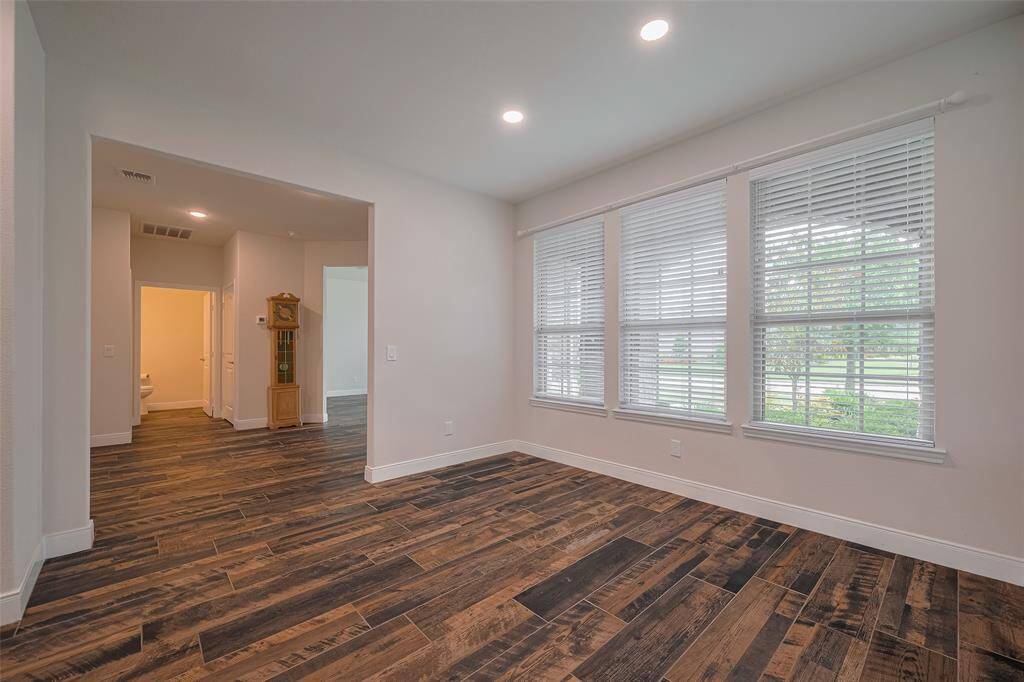 Another view of the breakfast area opening to the hallway