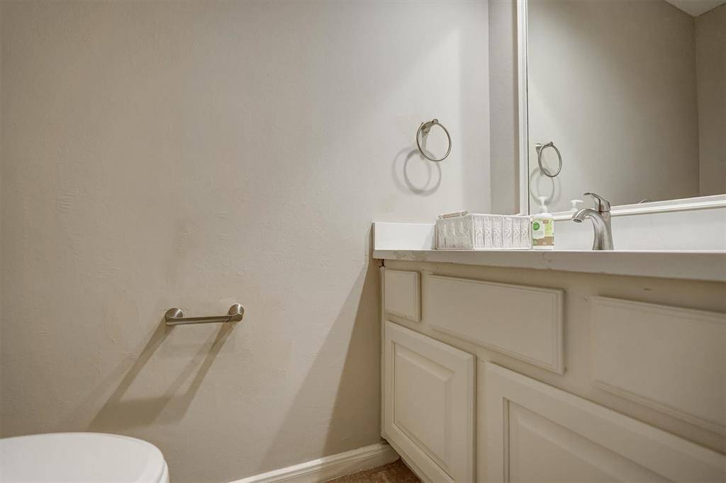 Half bath on first floor