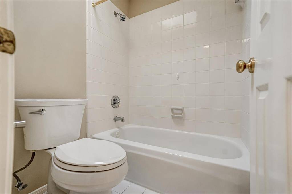 A full bath on second floor