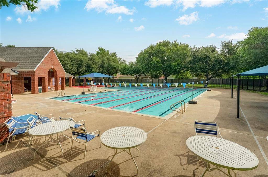 A well-equipped community swimming pool within walking distance