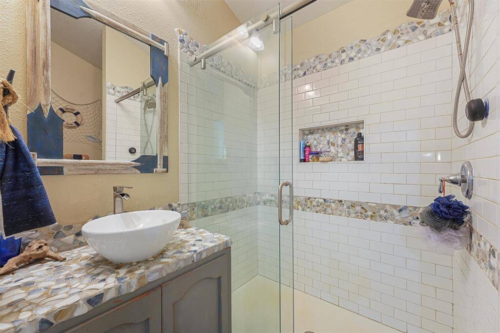 Secondary hall bathroom that has remodeled.