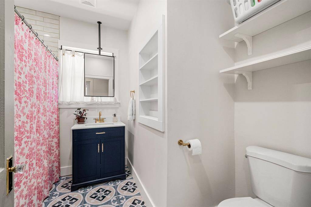 Secondary bathroom completely remodeled.