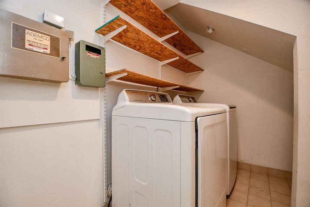 Washer and dryer are included