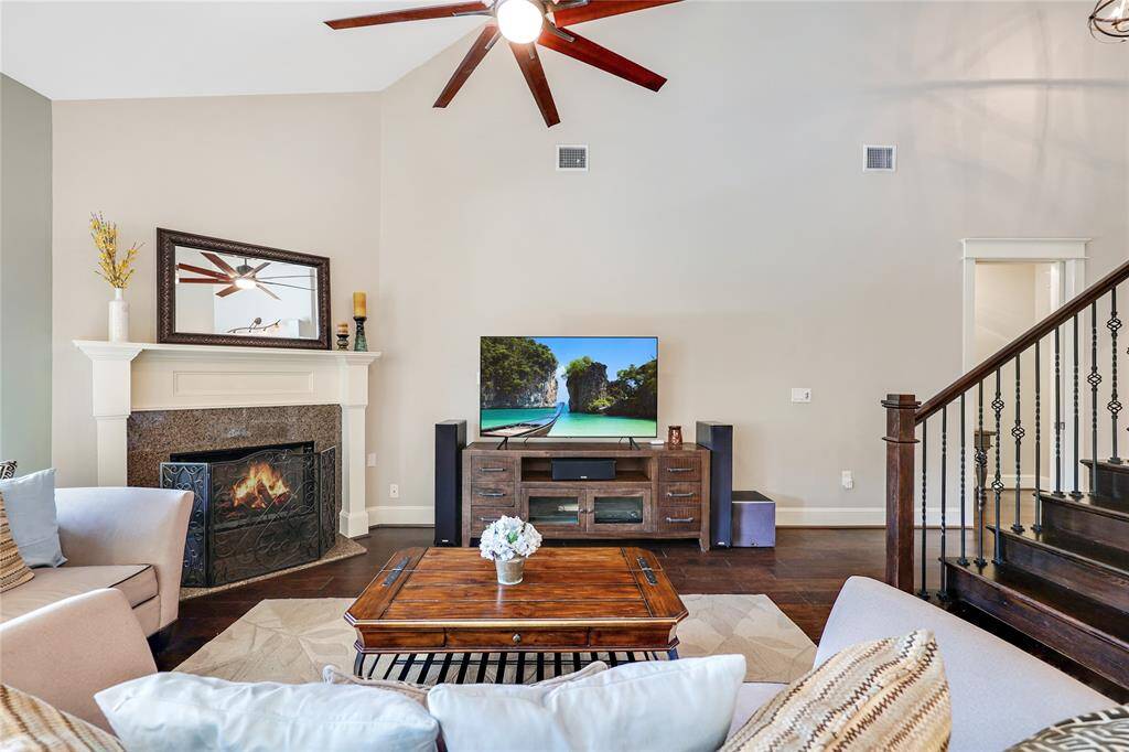 Your Living Room with Fireplace