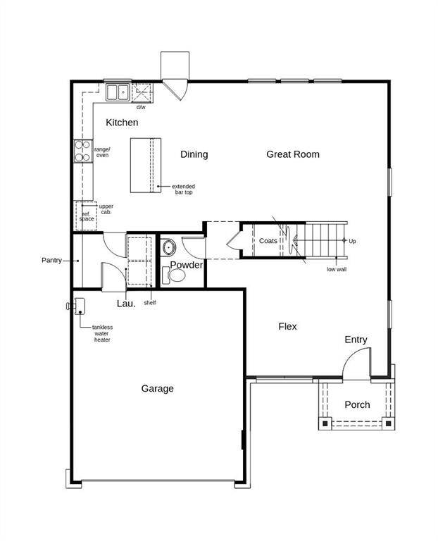 This floor plan features 3 bedrooms, 2 full baths, 1 half bath and over 2,100 square feet of living space.