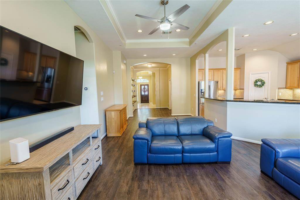 Notice the high ceilings! Living room view of the front foyer!