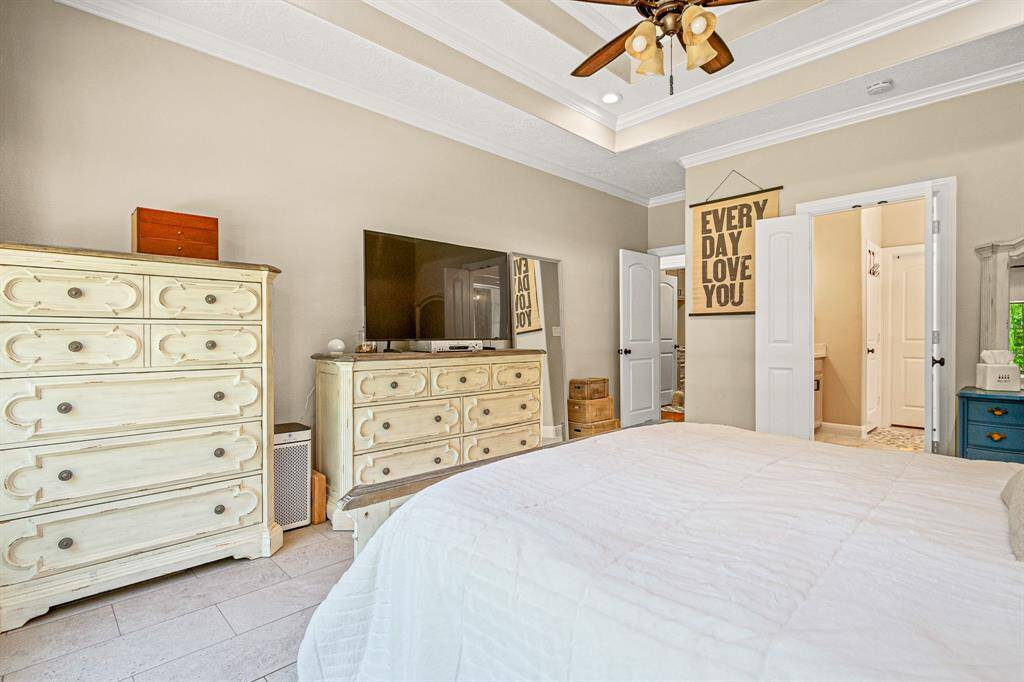 The Sheer Space of the Primary Bedroom invites you to relax and unwind.