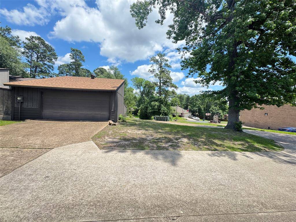 Driveway entrance at rear of property