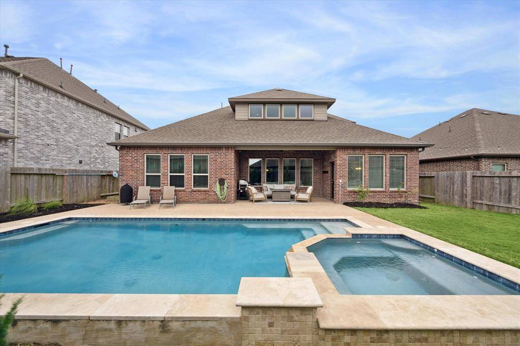 The pool and hot tub