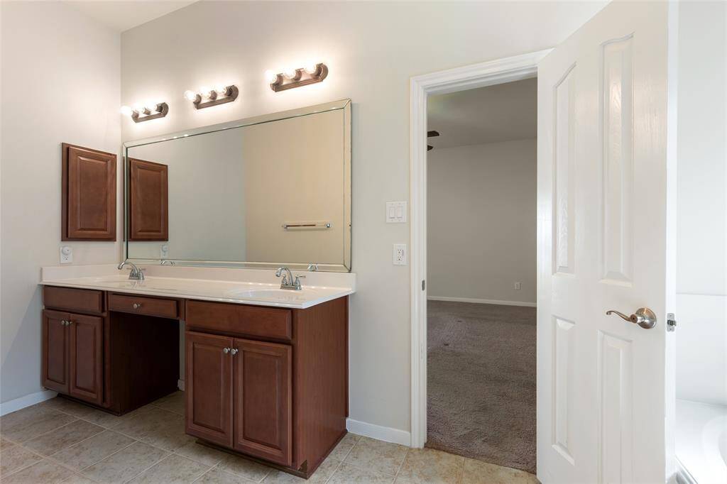 Vanity in primary bath