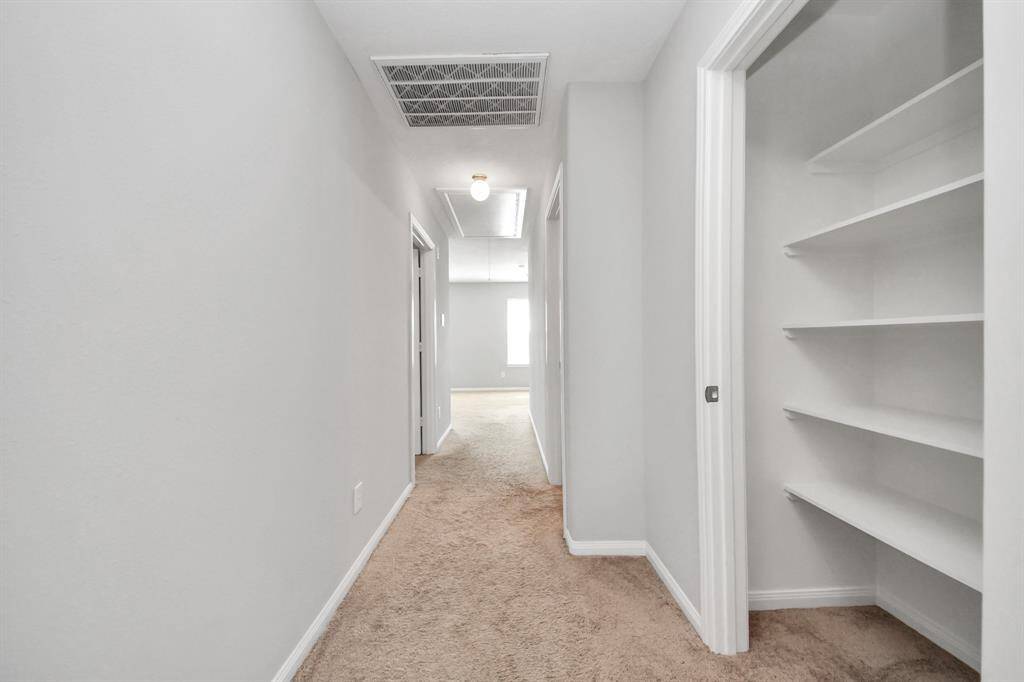 Ample closet space