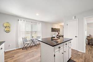 Kitchen and breakfast area