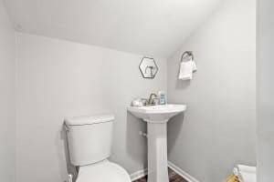 Upstairs half bath