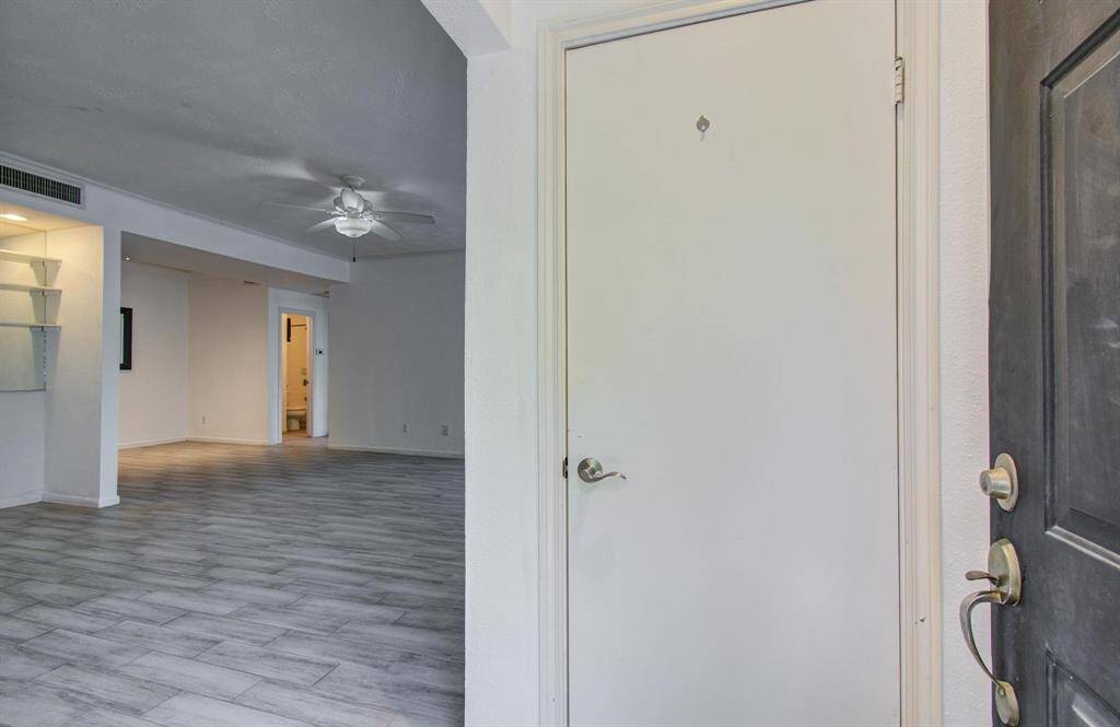 Coat closet door as you enter