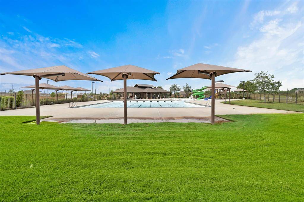 Dive into relaxation with the community’s sparkling pool, a refreshing escape on hot summer days.