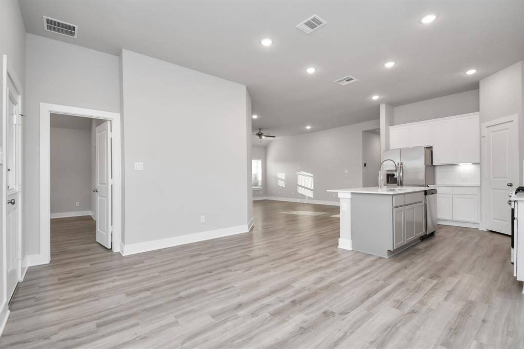 Plenty of open areas throughout kitchen and living room for residents and their guest