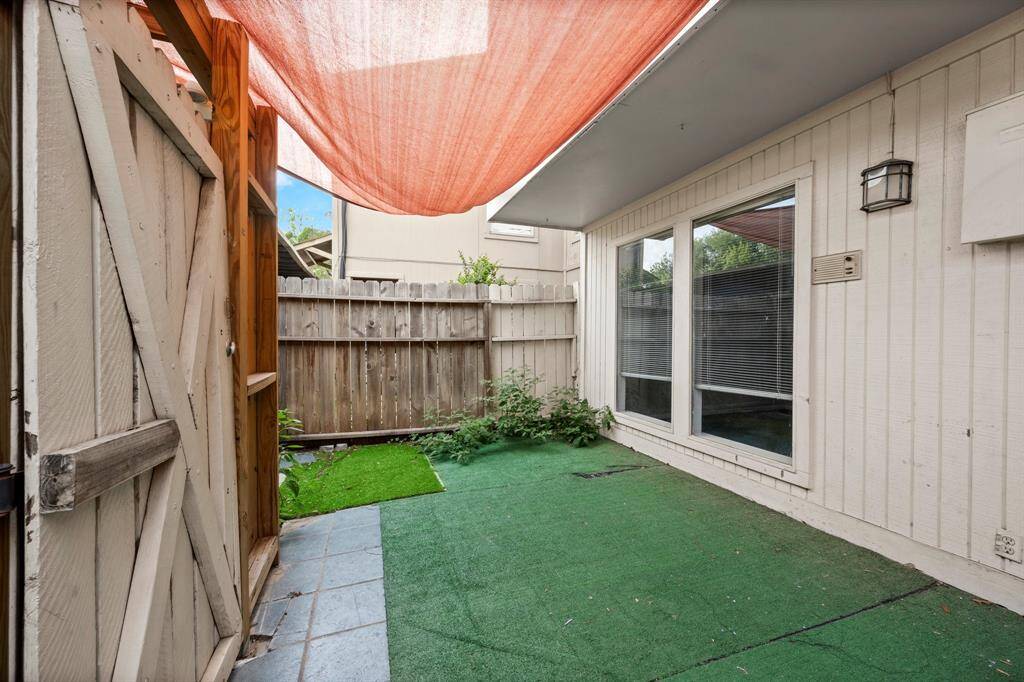 Downstairs patio
