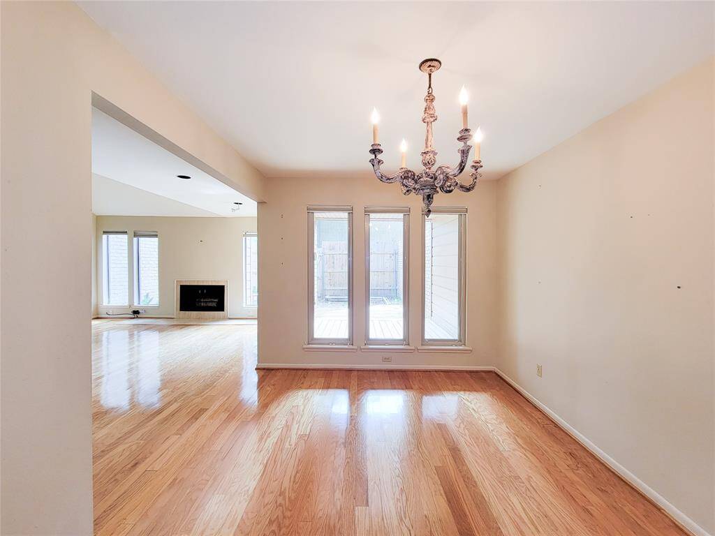 Formal Dining windows view Covered Patio