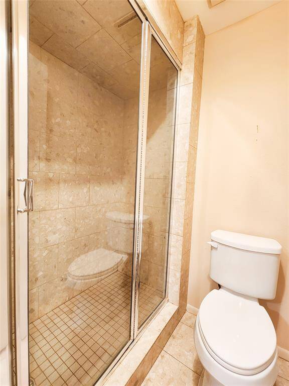 Good size step in shower