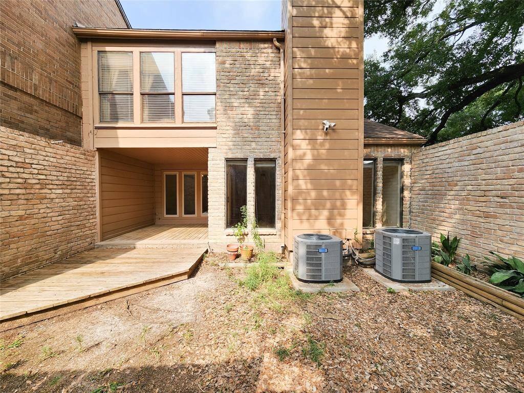 Master bedroom overlooks courtyard