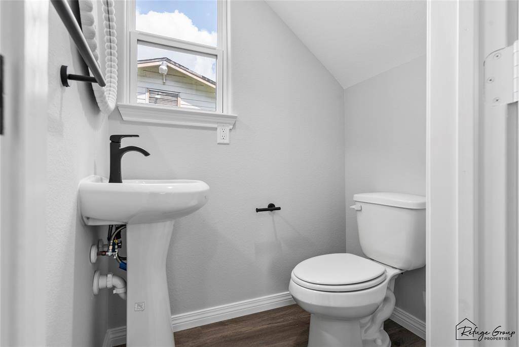 Half bath on first floor