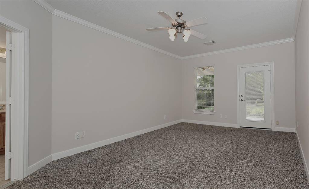 Primary retreat with screened porch access