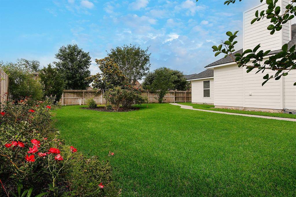 Lush landscaping