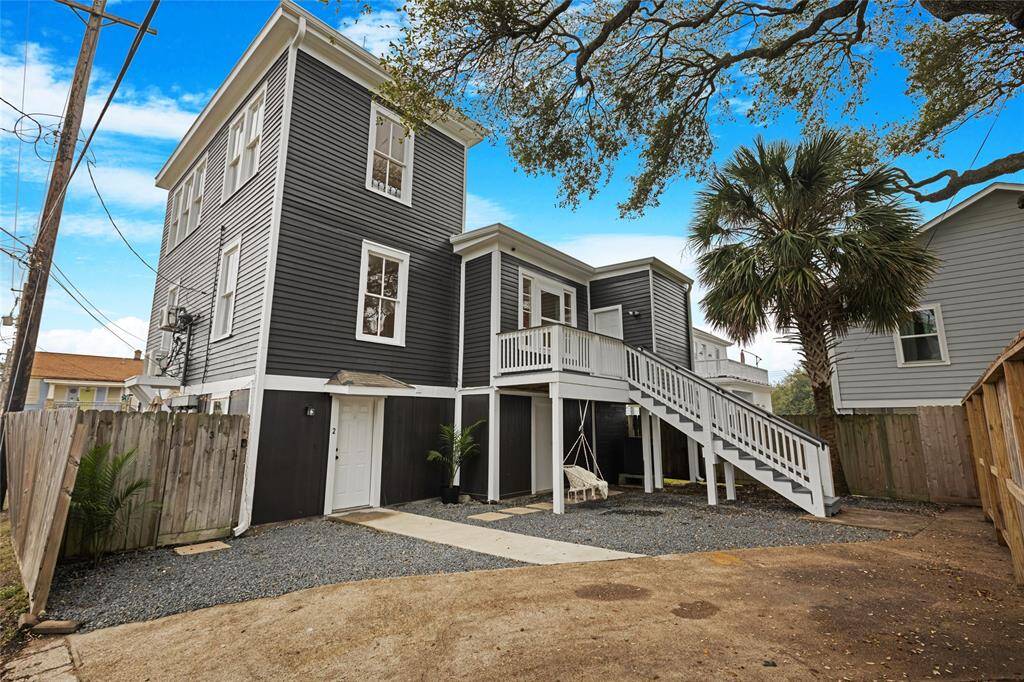 Private and peaceful, Units 2 and 3 enjoy their own dedicated entrances at the rear of the home, with gravel walkways and low-maintenance landscaping.