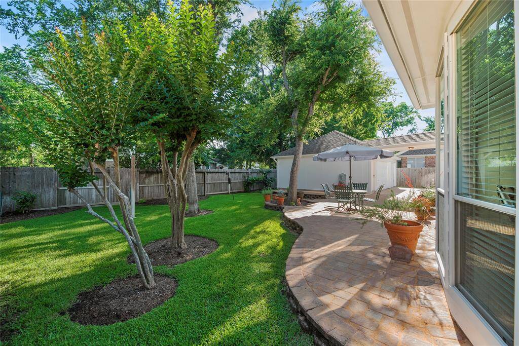 Whether dining al fresco or just reading solo, the brick paver patio has a serene ambiance. Pull up a chair and recharge your soul!