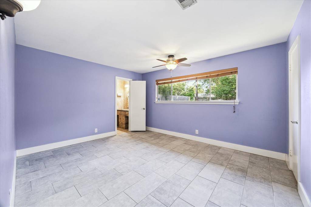 Generously sized primary suite.
