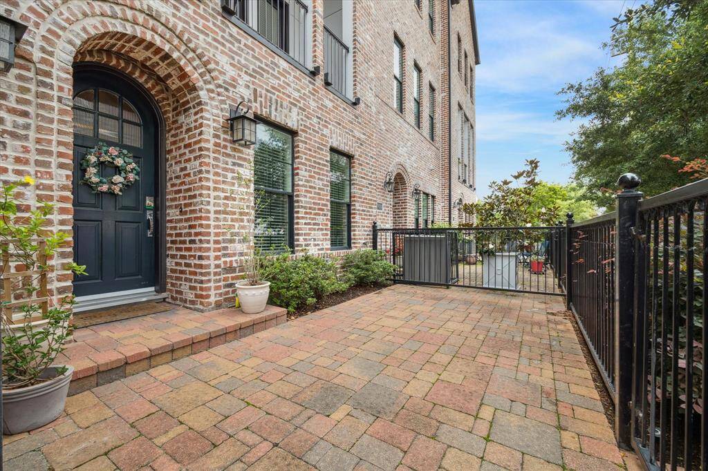 While we are checking the outdoor space, this property has a RARE private patio downstairs!