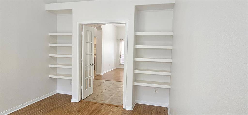 Home office with added built-ins