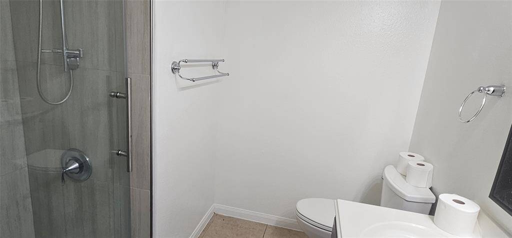 Hall Bath with enclosed Shower