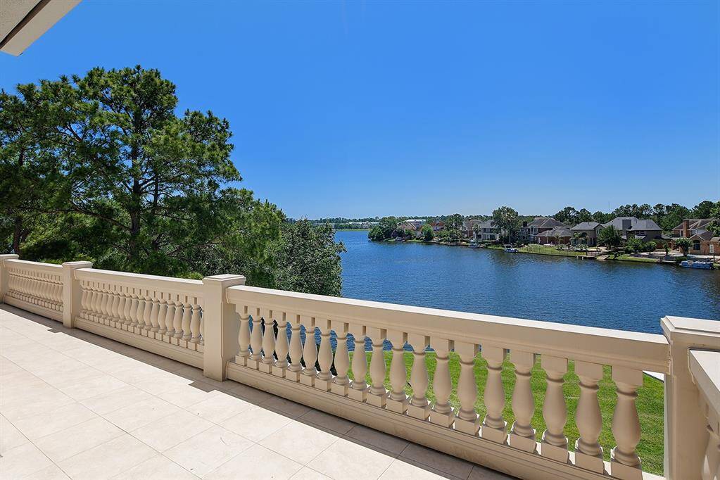 Step out onto the balcony from the dining room
