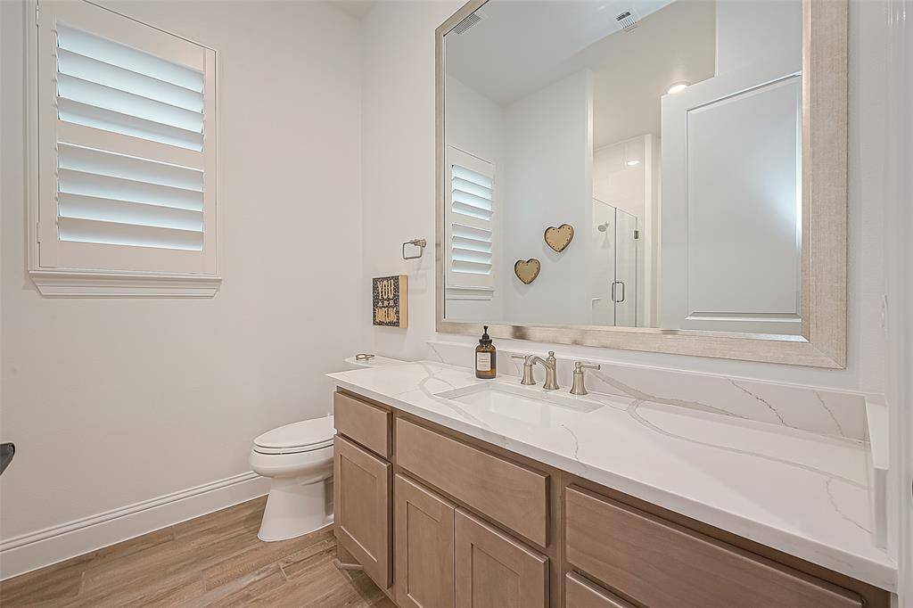 Nicely appointed bathrooms for the bedrooms.
