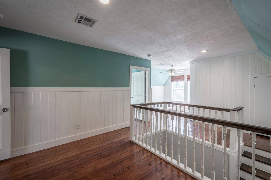 There are two separate areas adjacent to each other upstairs that could be used for so many things, living, flex, office or gameroom.
