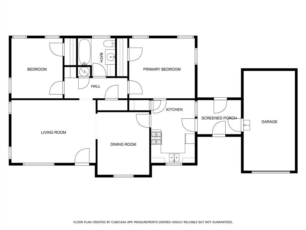 The floor plan