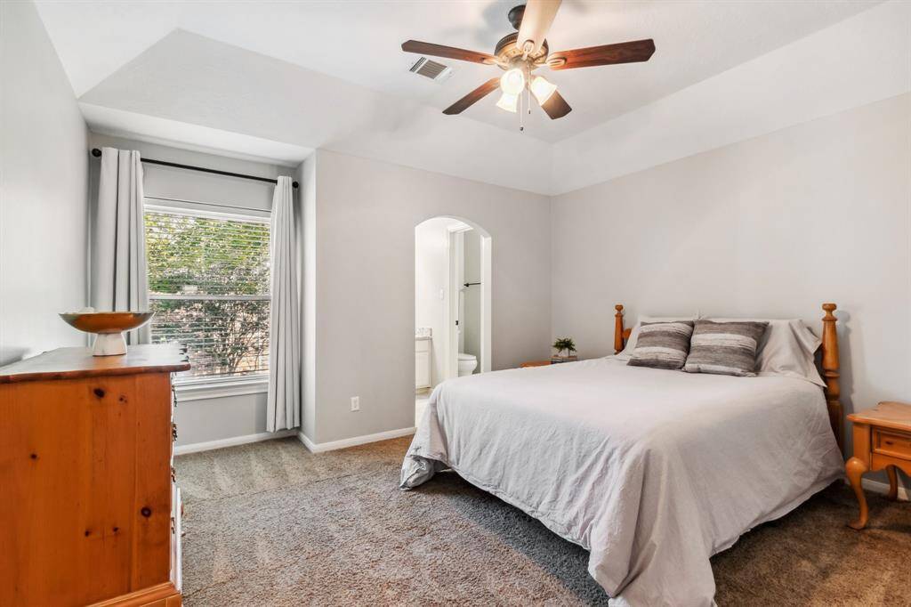 Secondary bedroom shares a Hollywood bath.
