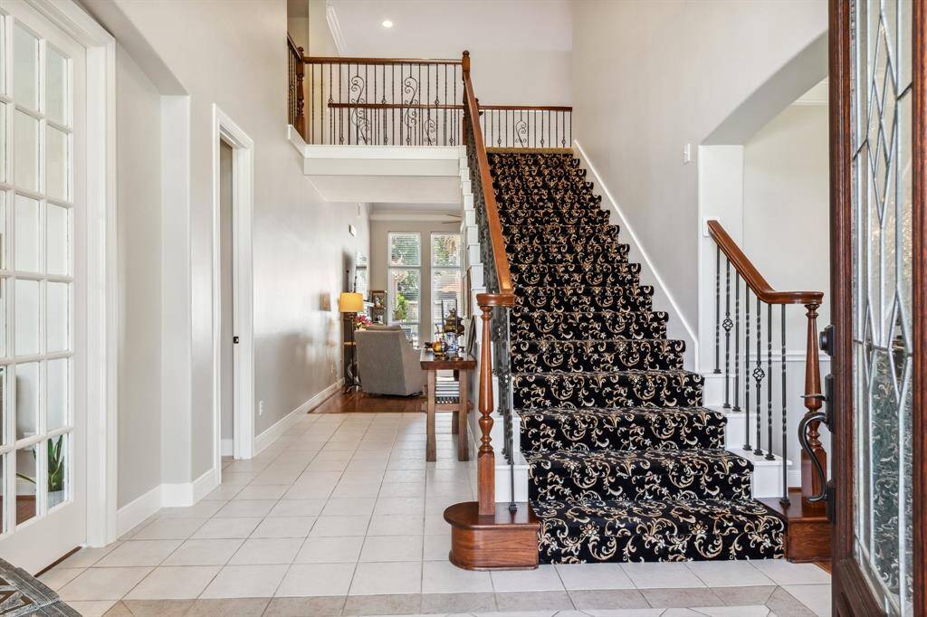Upon entry you are welcomed into a large foyer.