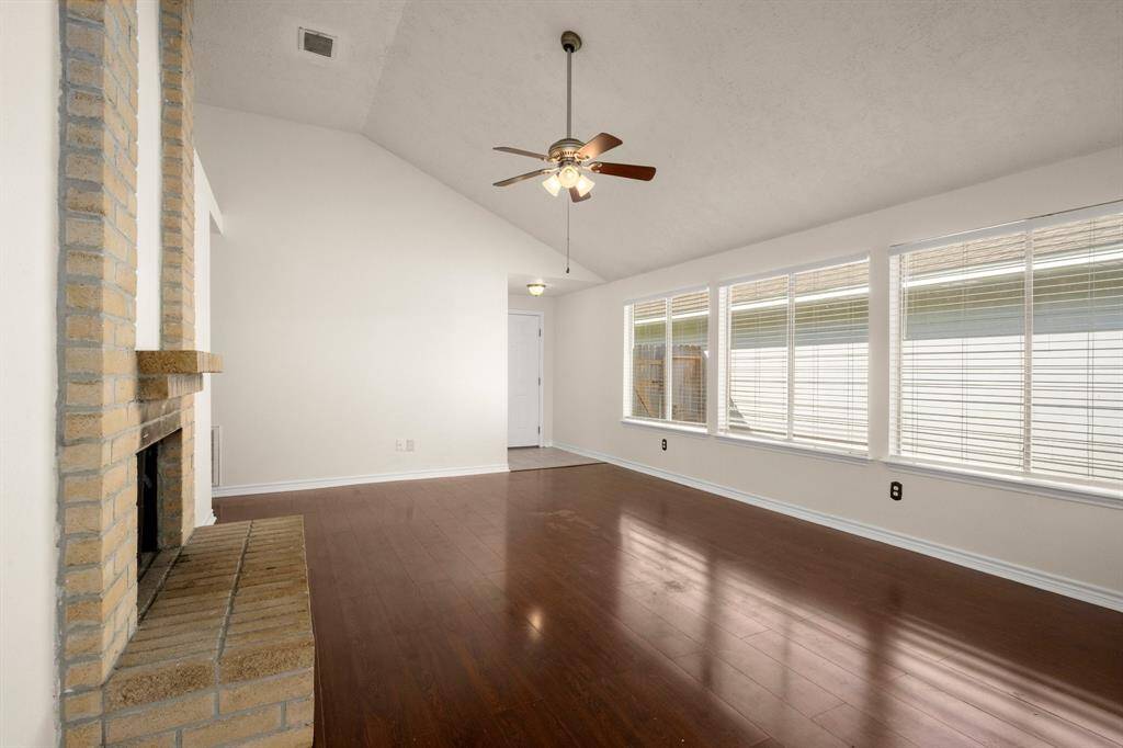 High ceilings make the space feel large and airy!