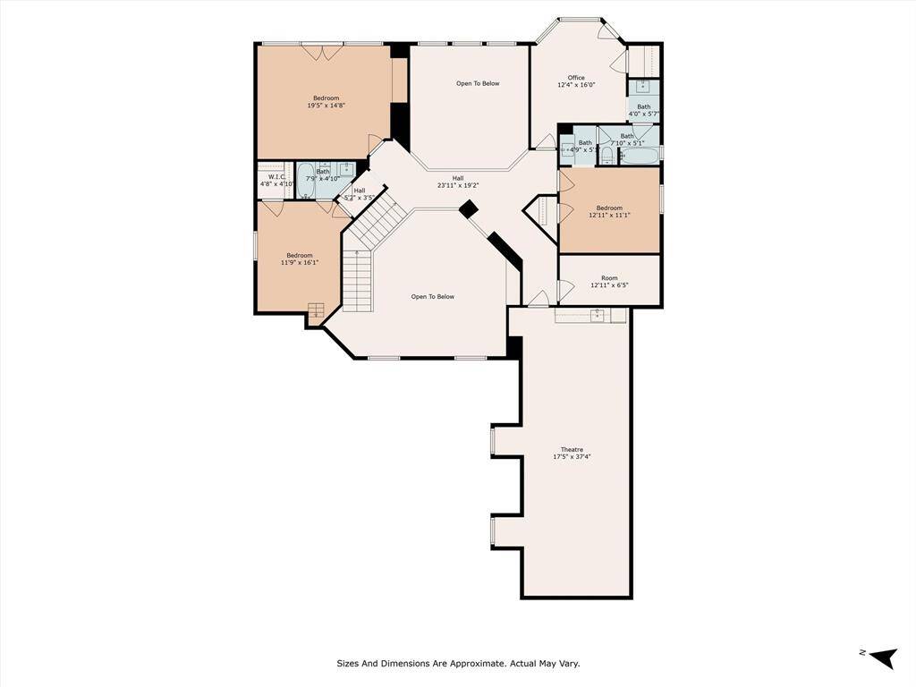 Plan of the second floor.