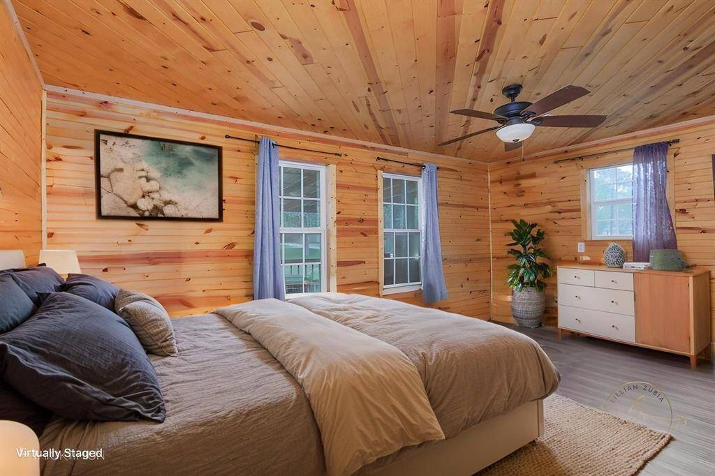 Bedroom offers a tranquil space to retreat at the end of the day