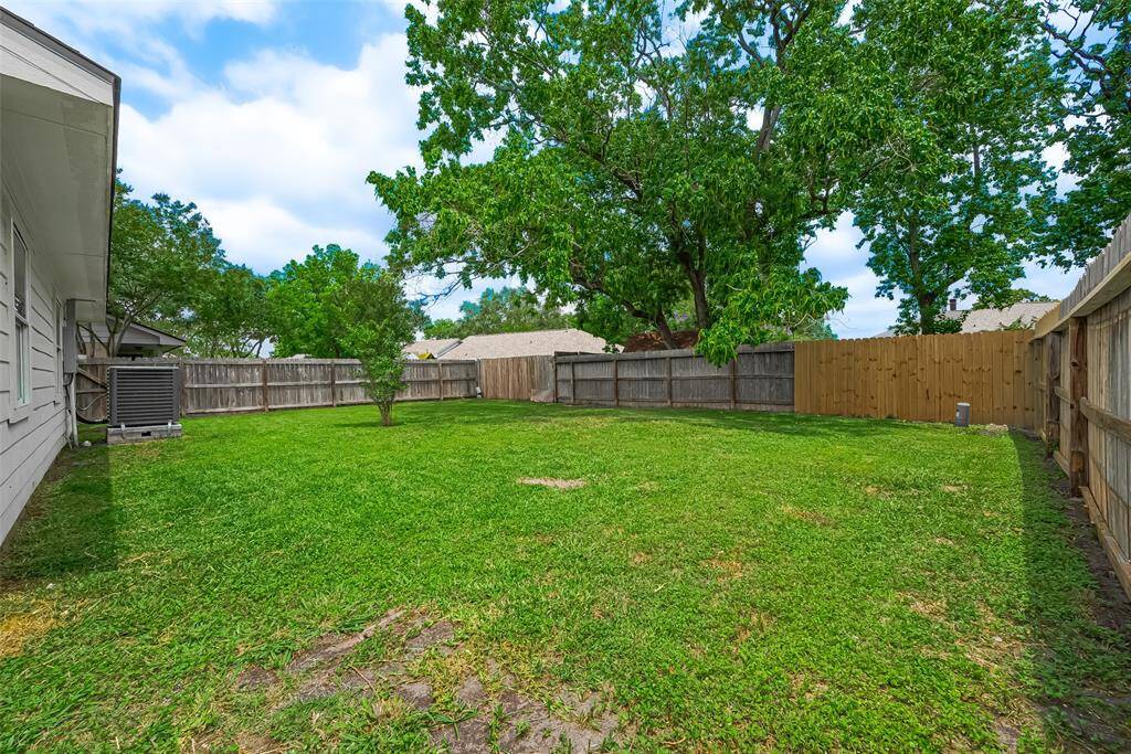 Large open yard with so much potential