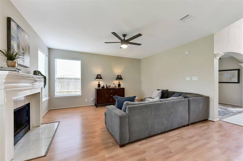 Den off the kitchen area.