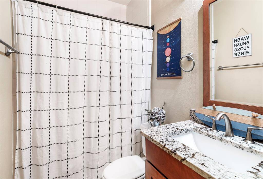 Hall bath #1 is located near secondary bedroom #1.