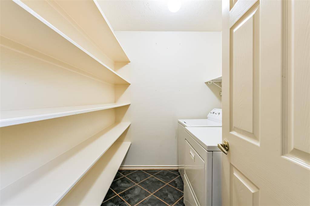 Check out the pantry/laundry room with washer and dryer