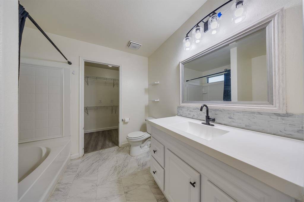 Modern primary bath with clean lines, functional layout, and stylish touches for everyday comfort and convenience.