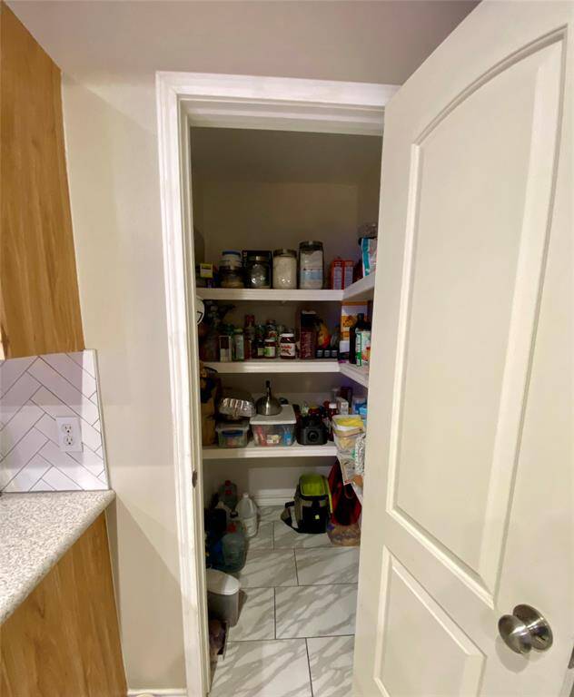 Nice walk-in pantry