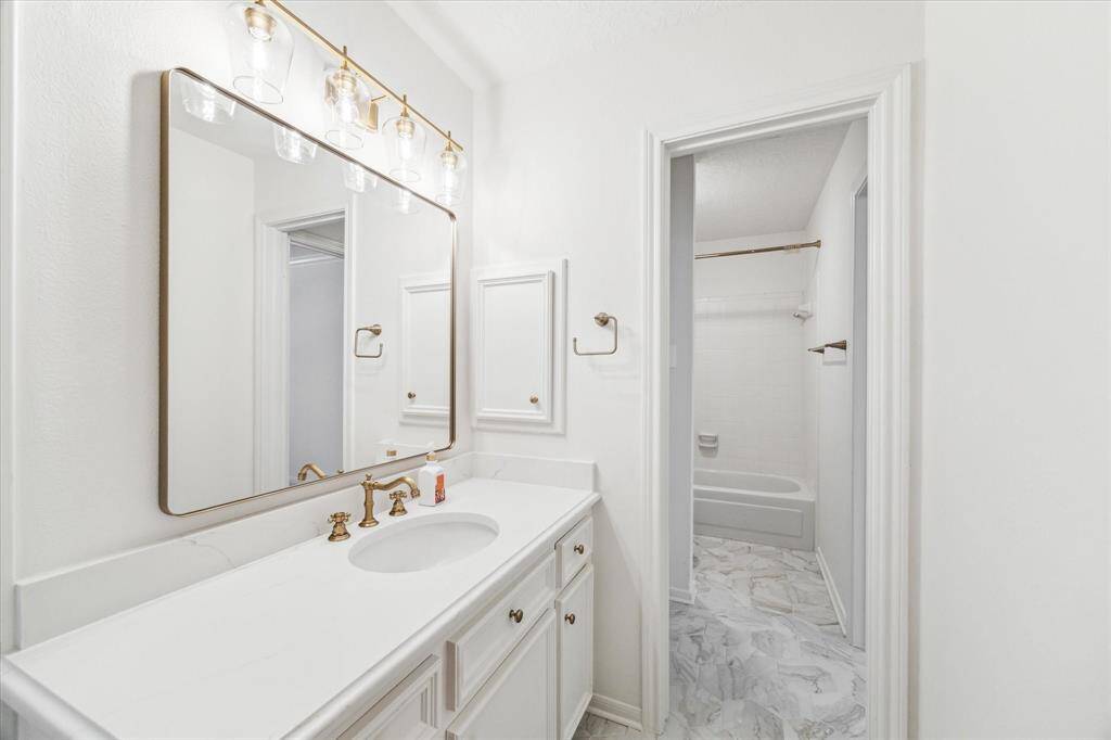 All secondary bathrooms have been remodeled.  Look at the new fixtures!