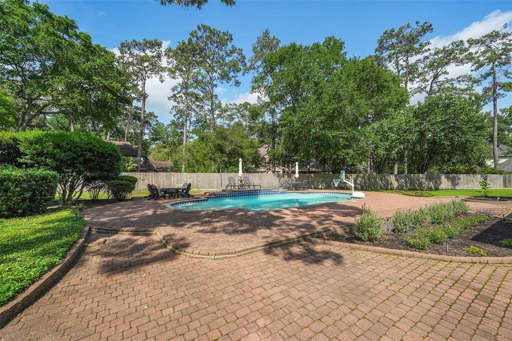The paver deck provides expansive space to entertain.